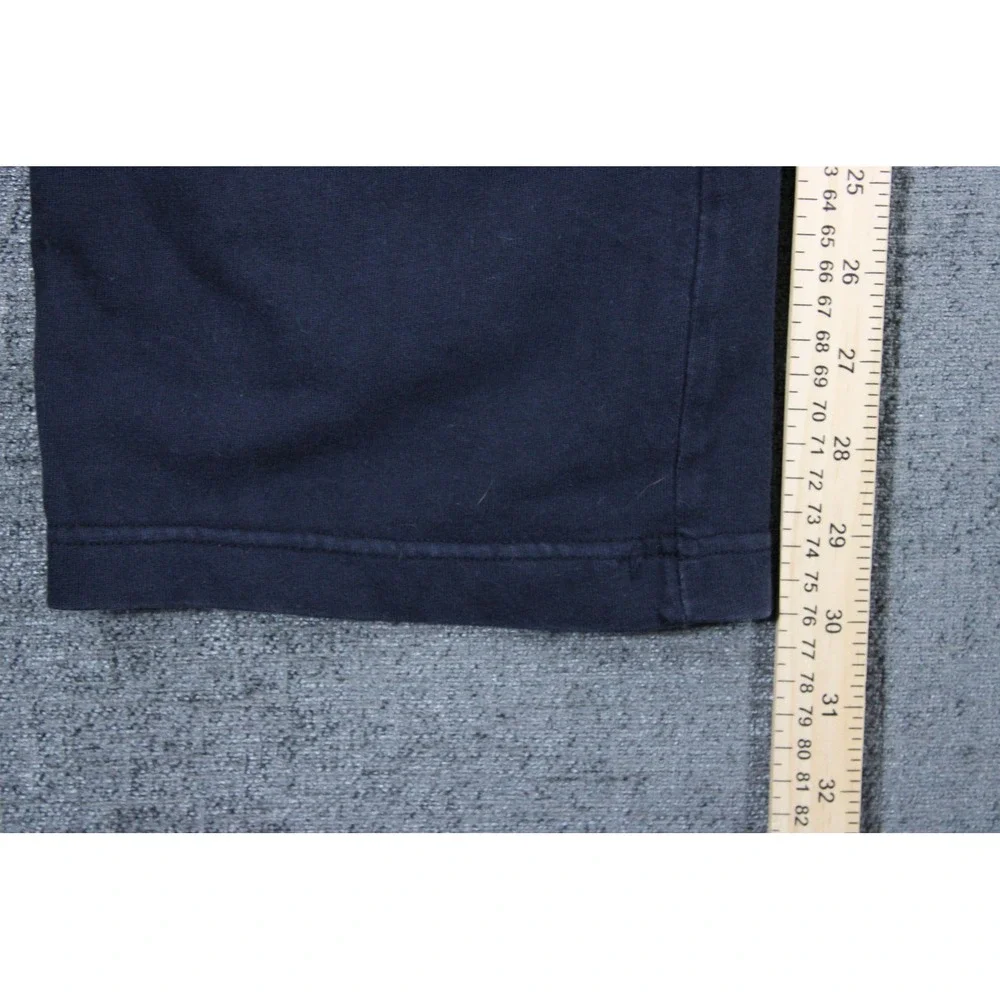 Nike Vintage Sweatpants Mens Large Navy Blue Embroidered Swoosh Cotton Joggers